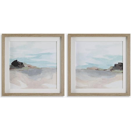 Glacial Coast Framed Prints Set/2