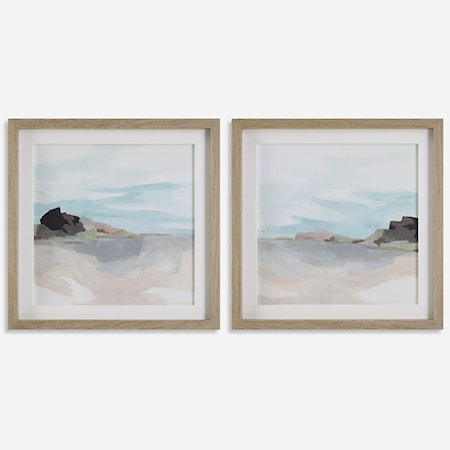 Glacial Coast Framed Prints Set/2