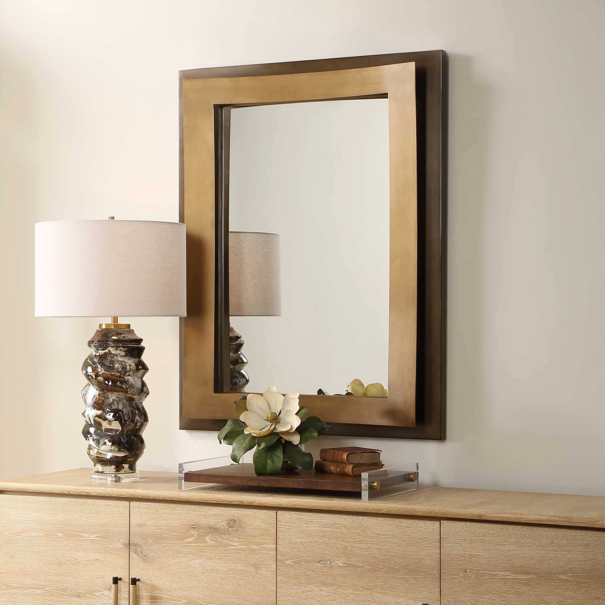 Uttermost Around The Bend Around The Bend Golden Bronze Mirror