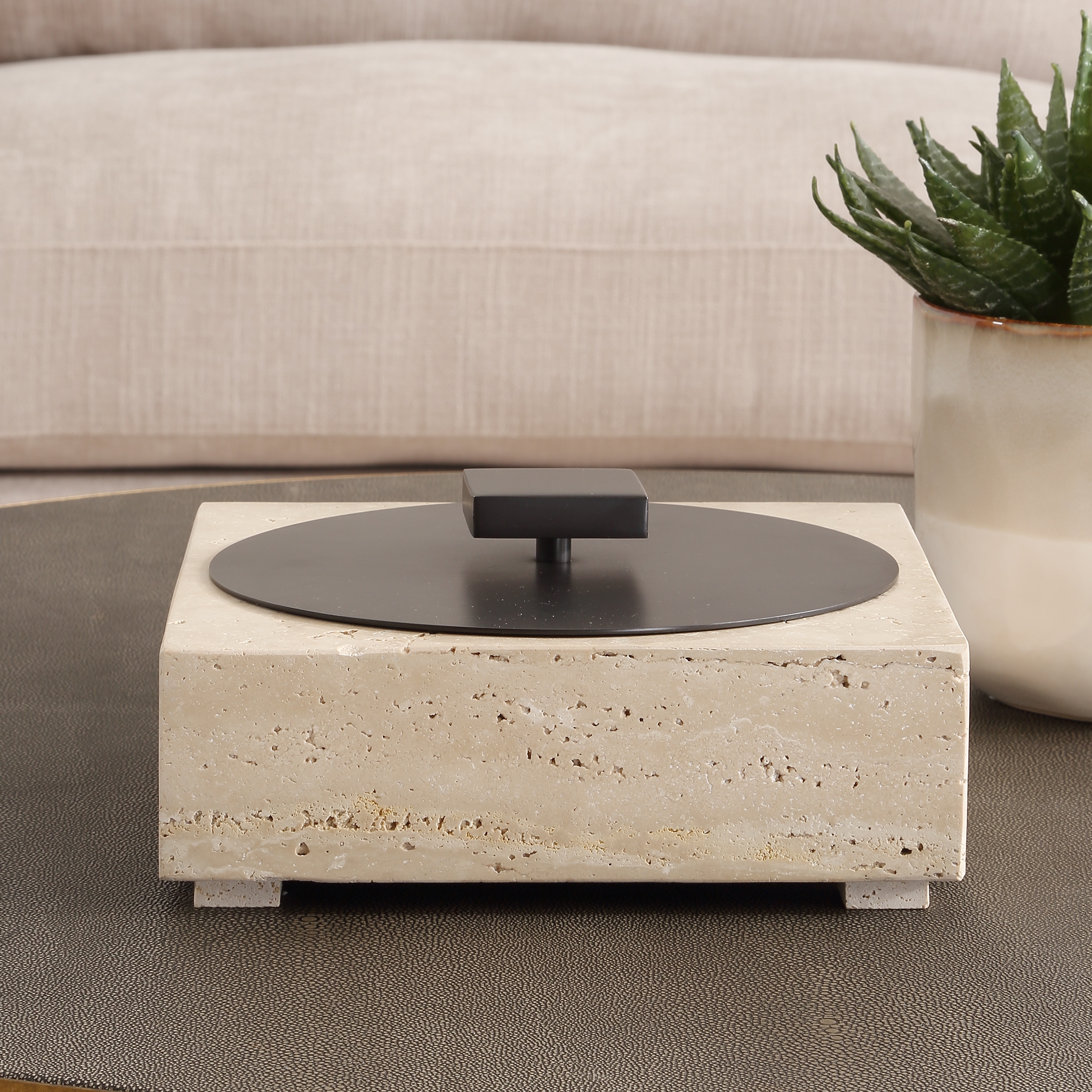 Natural Luxe Travertine Box