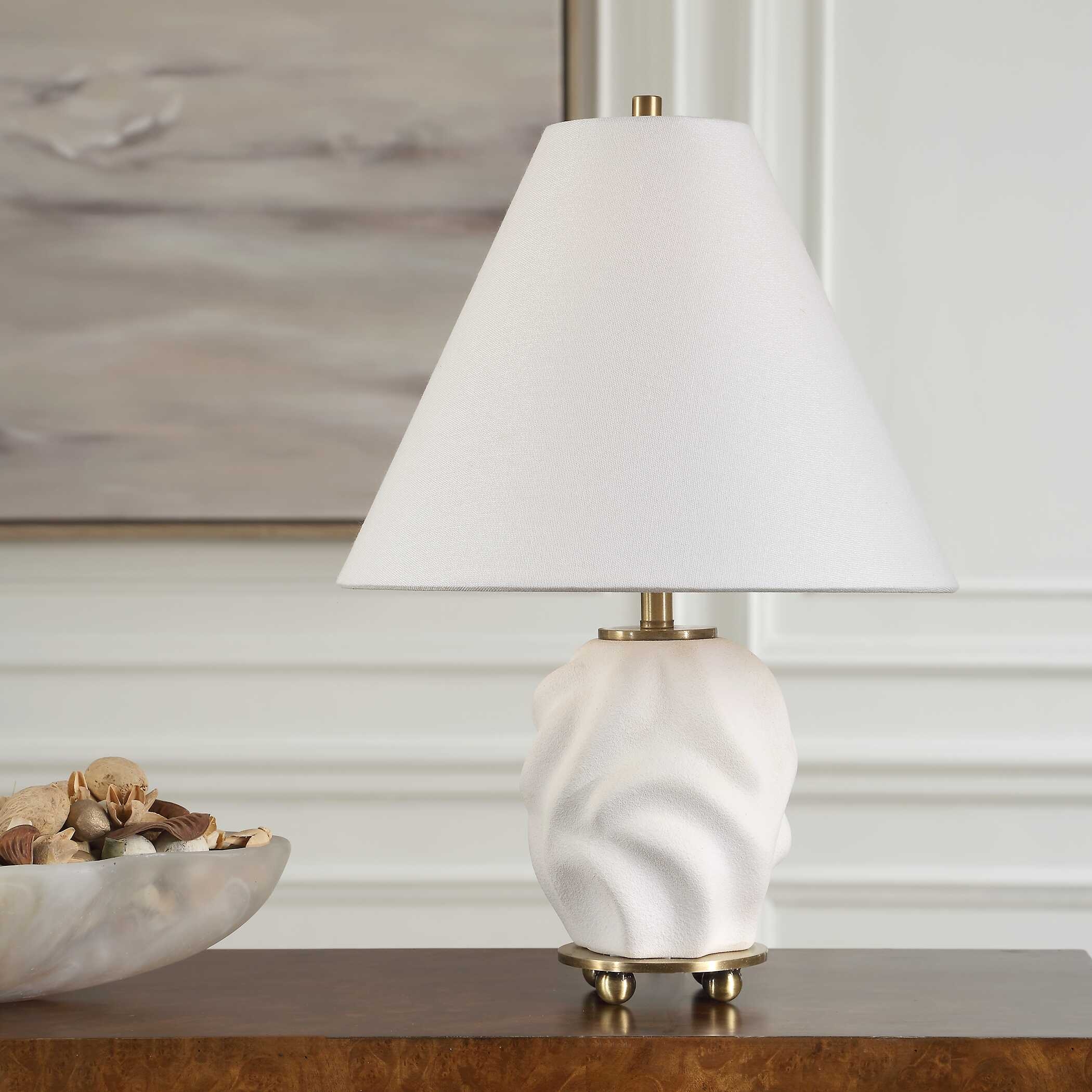 Bora White Accent Lamp
