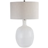 Uttermost Table Lamps Whiteout Mottled Glass Table Lamp