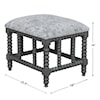 Uttermost Accent Furniture - Benches Estes Faux Cow Hide Small Bench