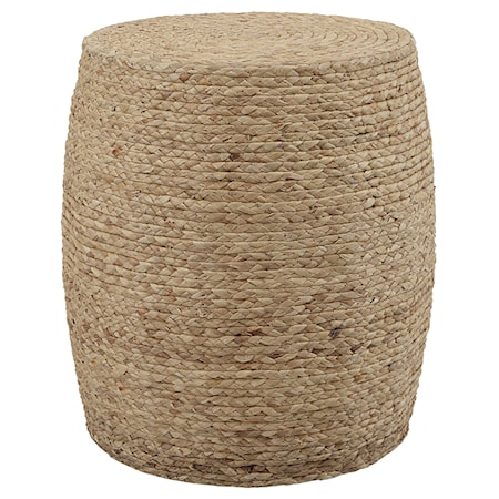 Resort Straw Accent Stool