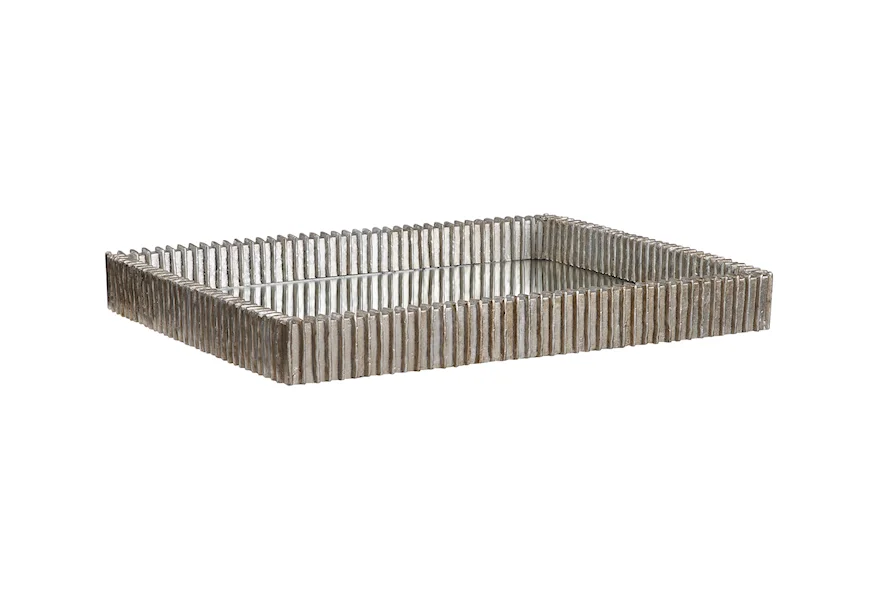 Accessories Talmage Silver Mirrored Tray by Uttermost at Michael Alan Furniture & Design