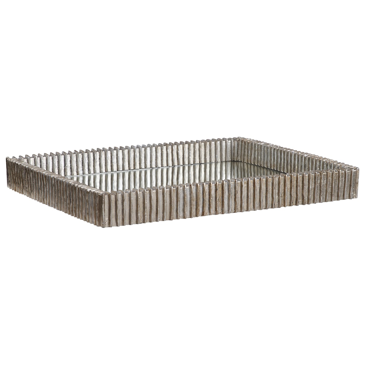 Uttermost Accessories Talmage Silver Mirrored Tray