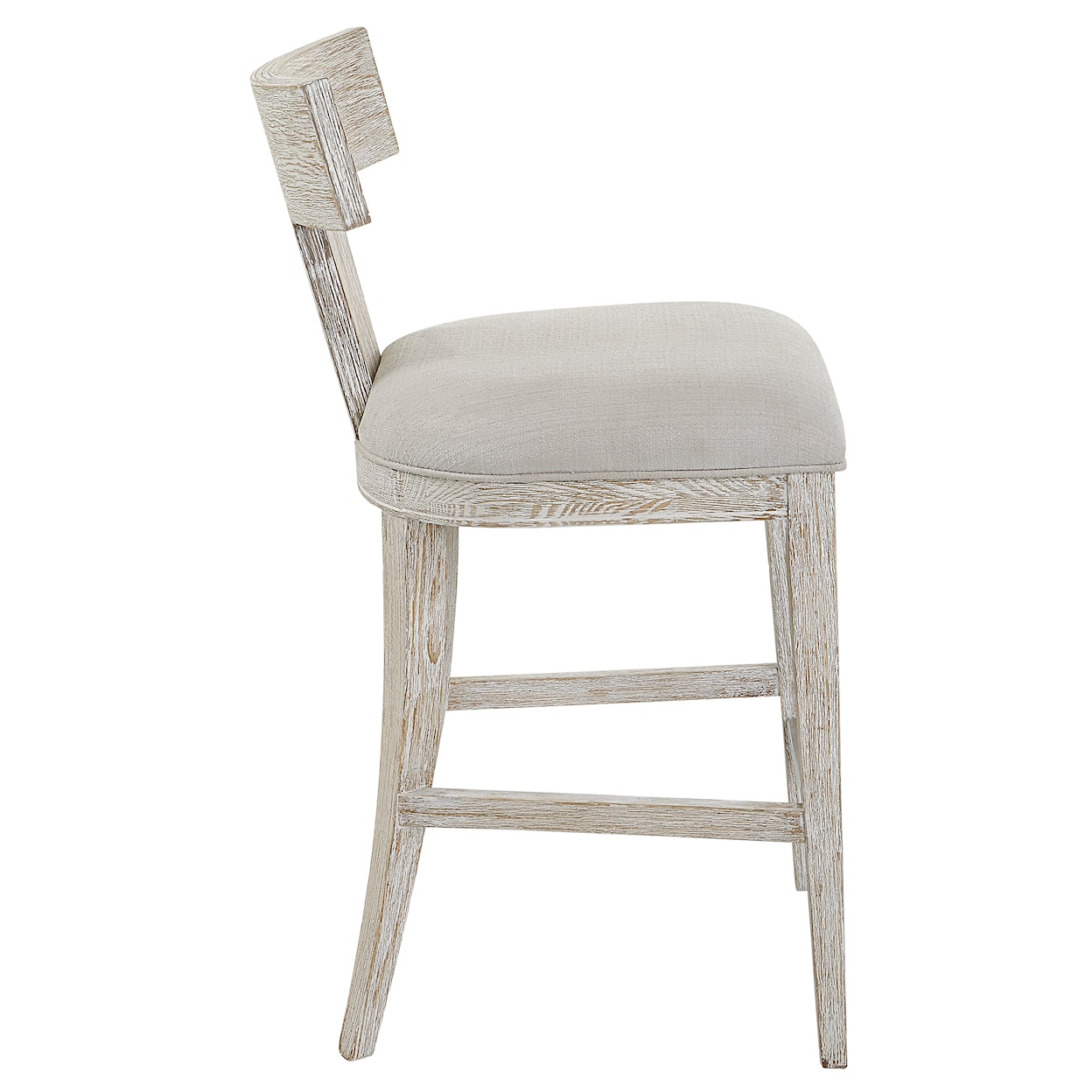 Uttermost Idris Idris White Counter Stool