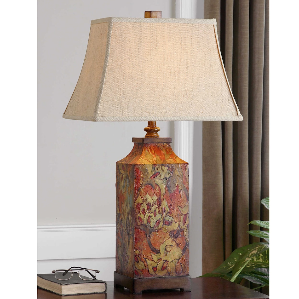 Uttermost Table Lamps Colorful Flowers