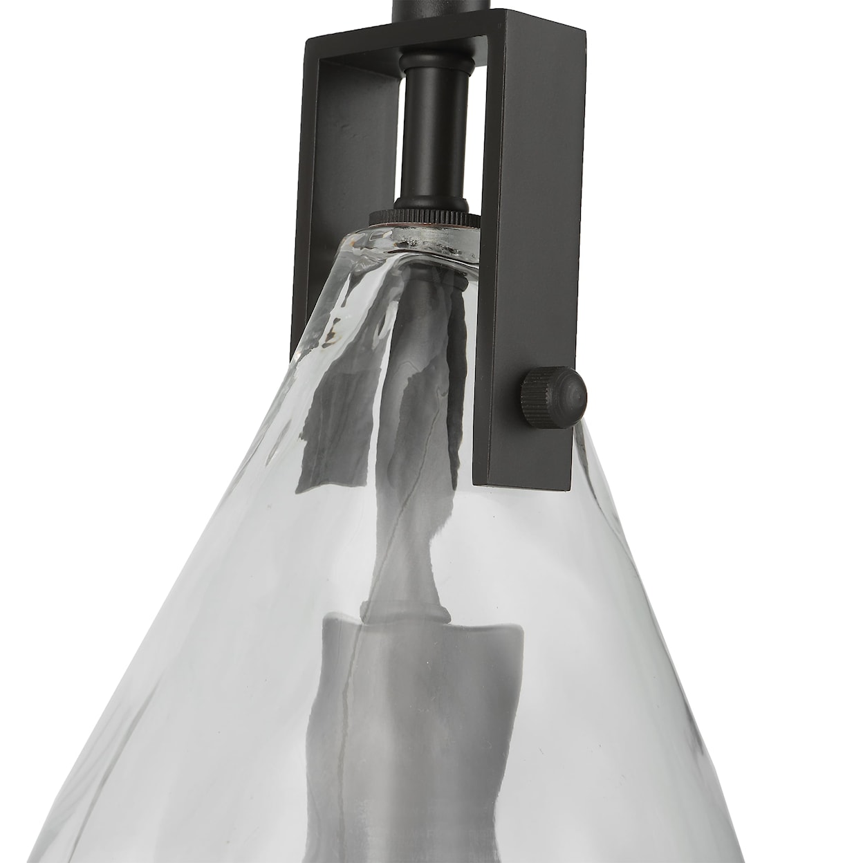 Uttermost Lighting Fixtures - Pendant Lights Campester 1 Light Watered Glass Mini Pendant