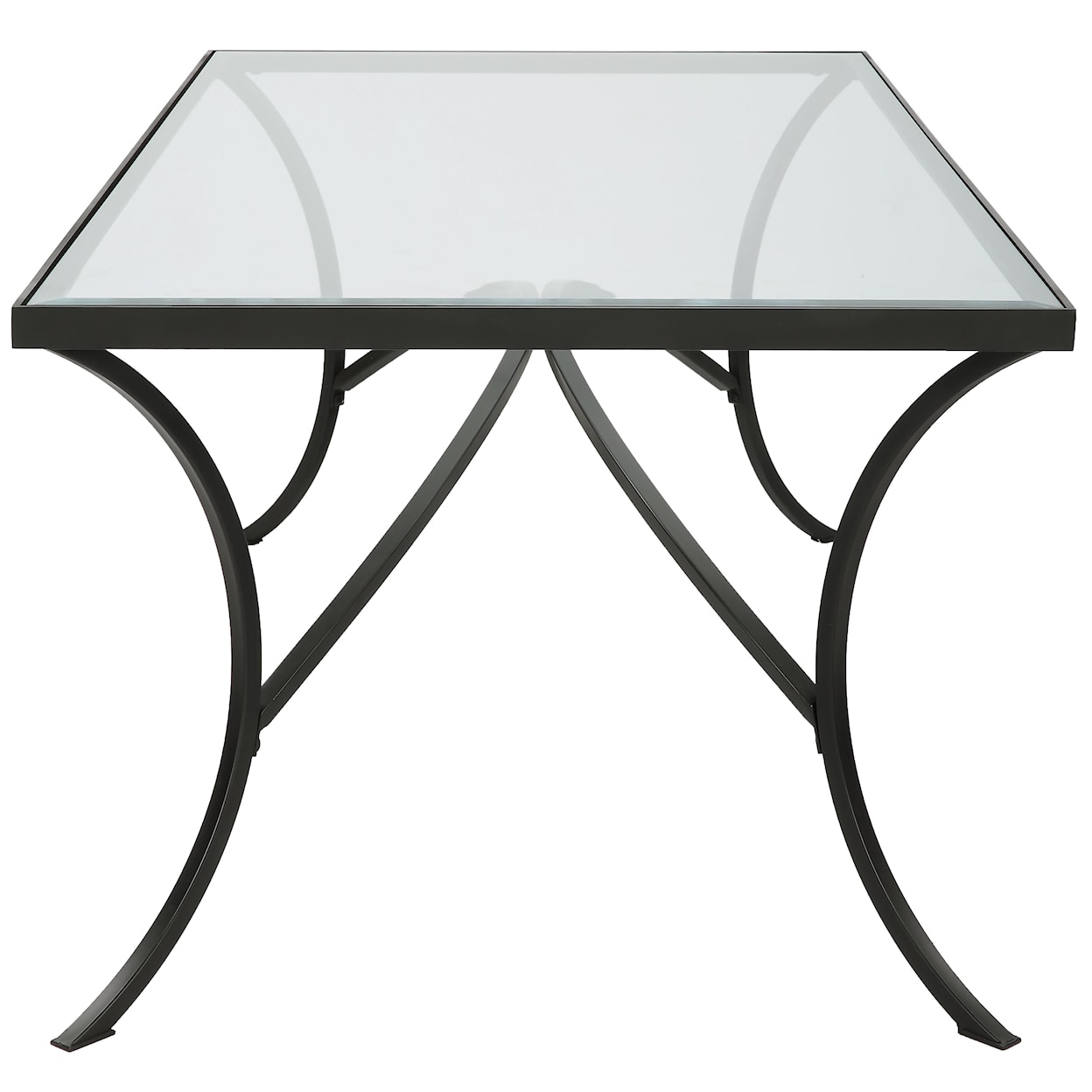 Uttermost Alayna Alayna Black Metal & Glass Coffee Table