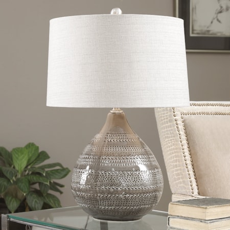 Batova Smoke Gray Lamp