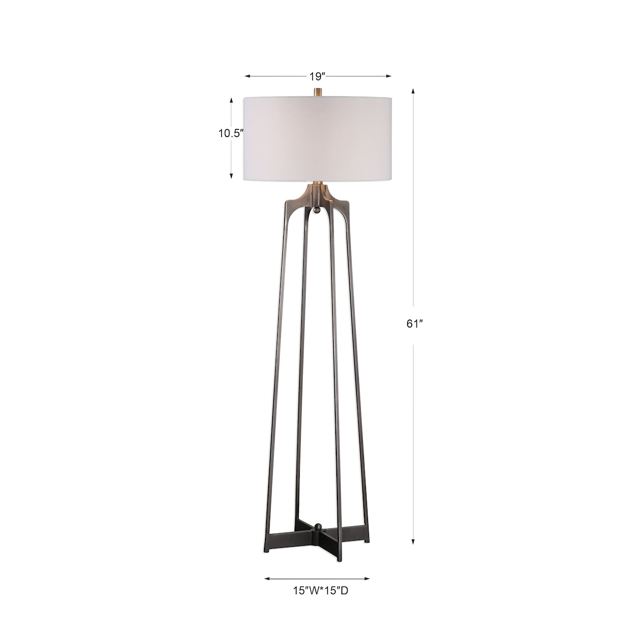 Uttermost Floor Lamps Adrian Modern Floor Lamp