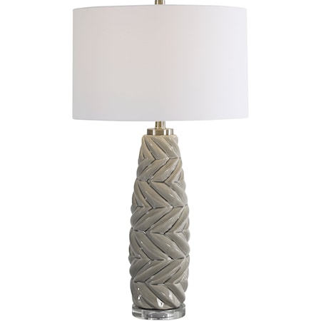 Kari Light Gray Table Lamp