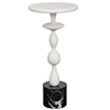 Uttermost Accent Furniture - Occasional Tables Inverse White Marble Drink Table