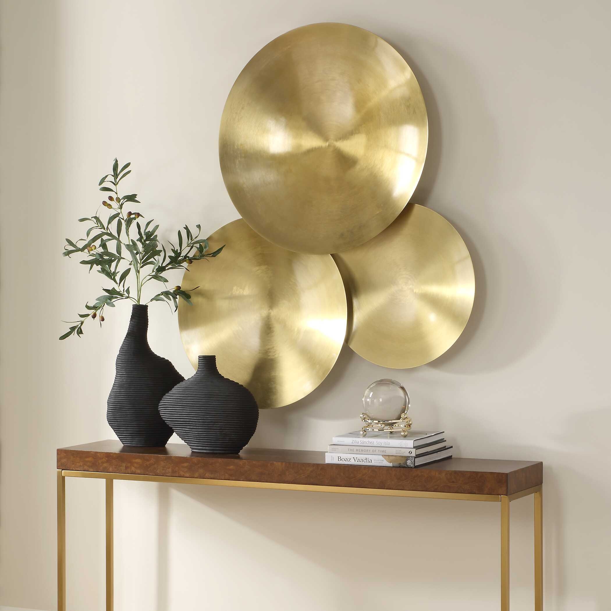 Uttermost Cymbalic Cymbalic Round Brass Wall Art