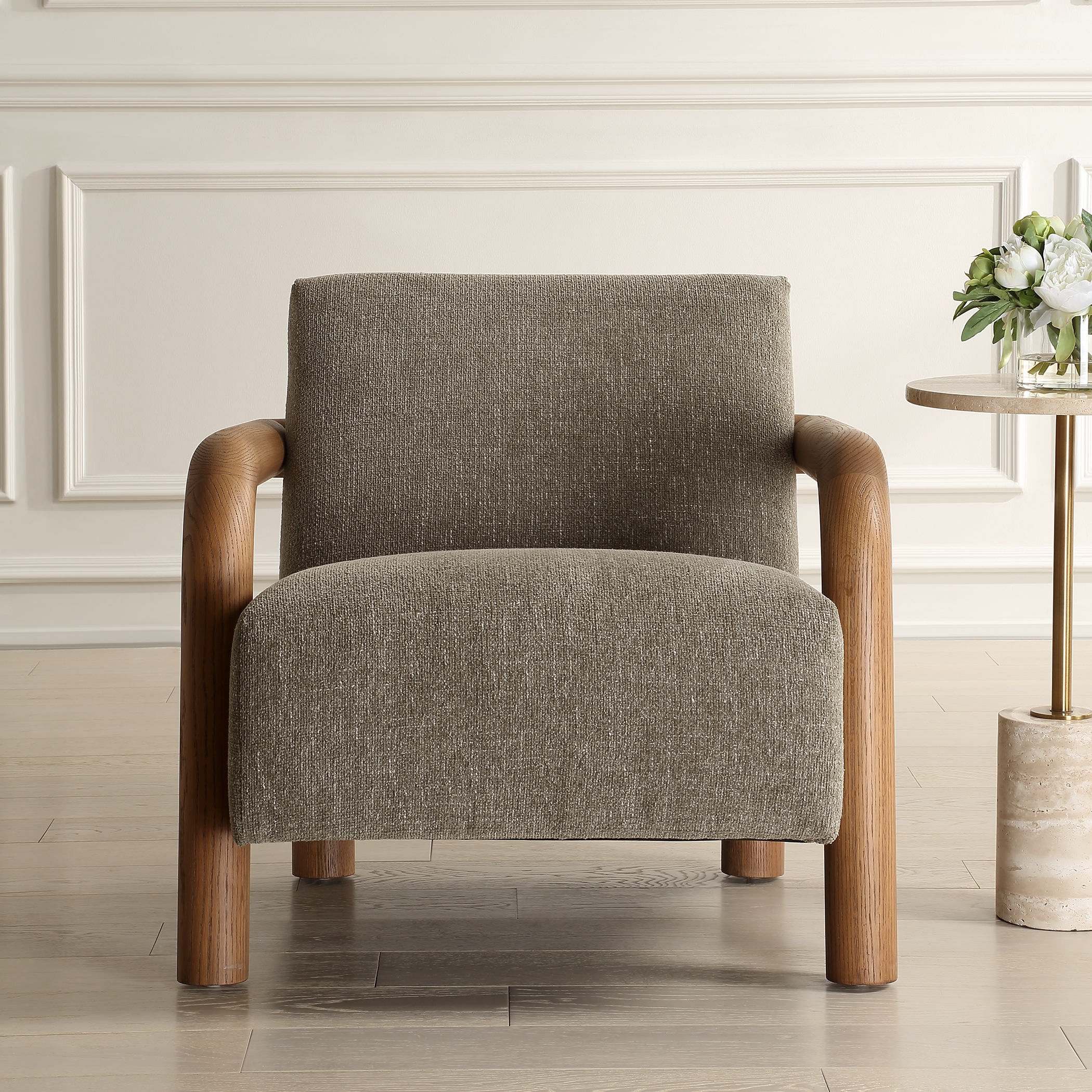 Uttermost Balance Balance Herb Green Accent Chair