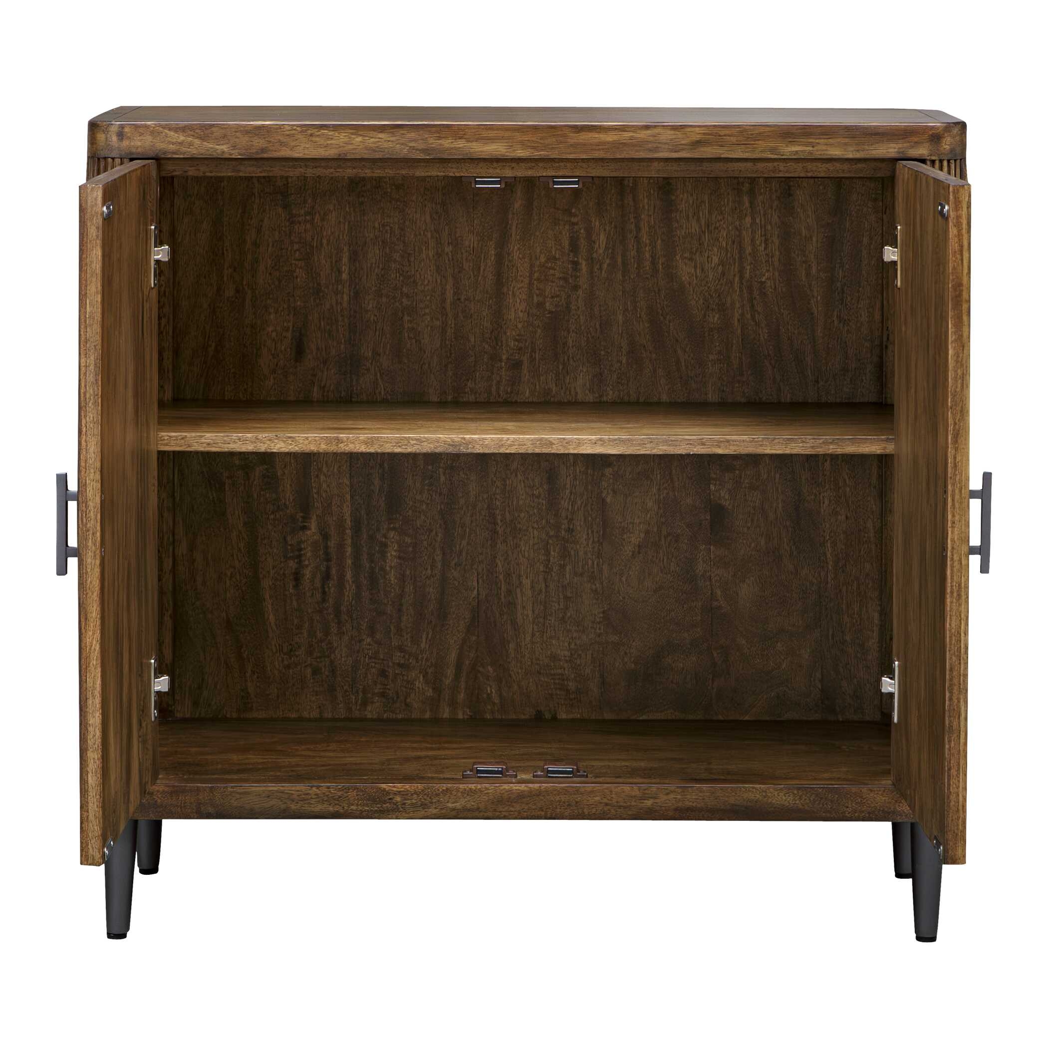 Pinstripe Tambour 2 Door Cabinet