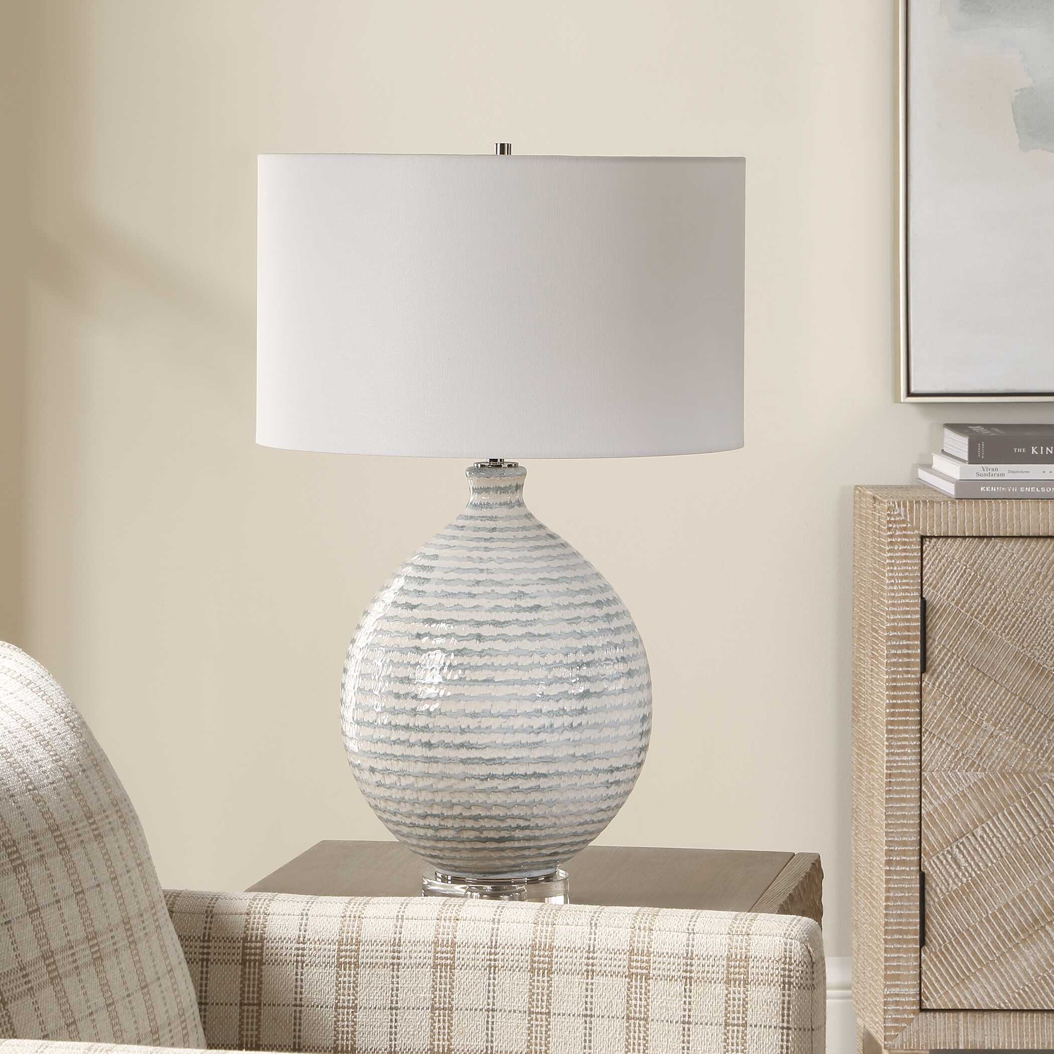 Uttermost Clary Clary Horizontally Striped Table Lamp