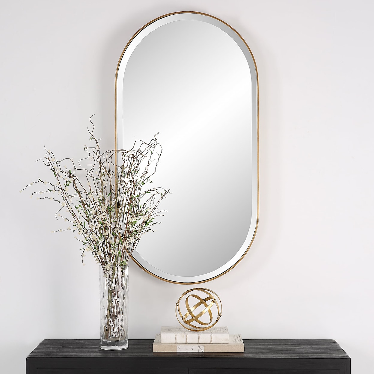 Uttermost Lago Lago Oval Gold Mirror