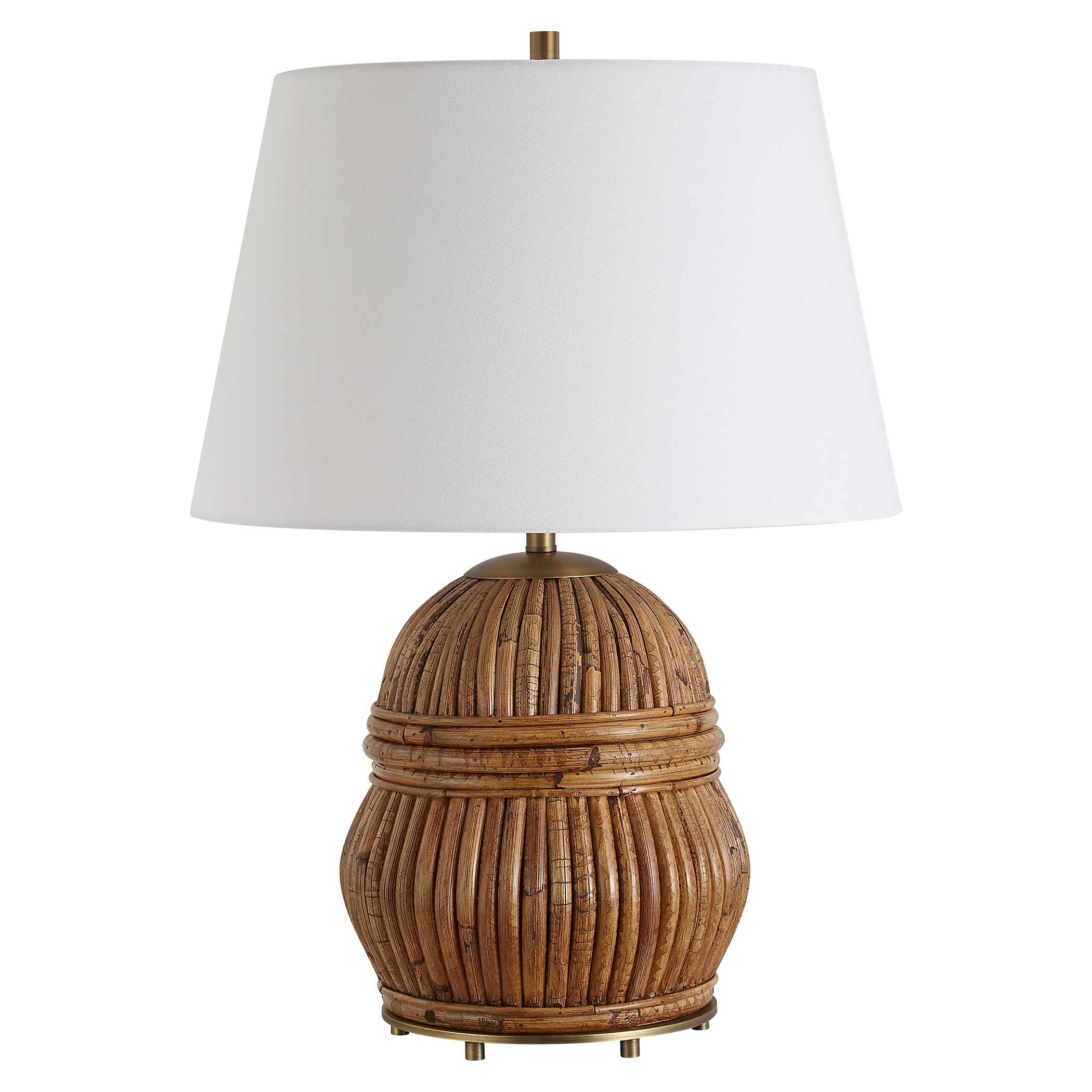 Reed Honey Rattan Table Lamp
