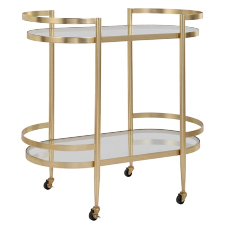 Isabelle Gold Bar Cart