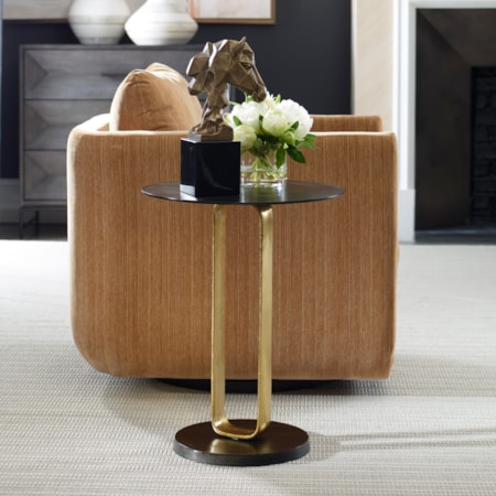 Aperture Brass Accent Table