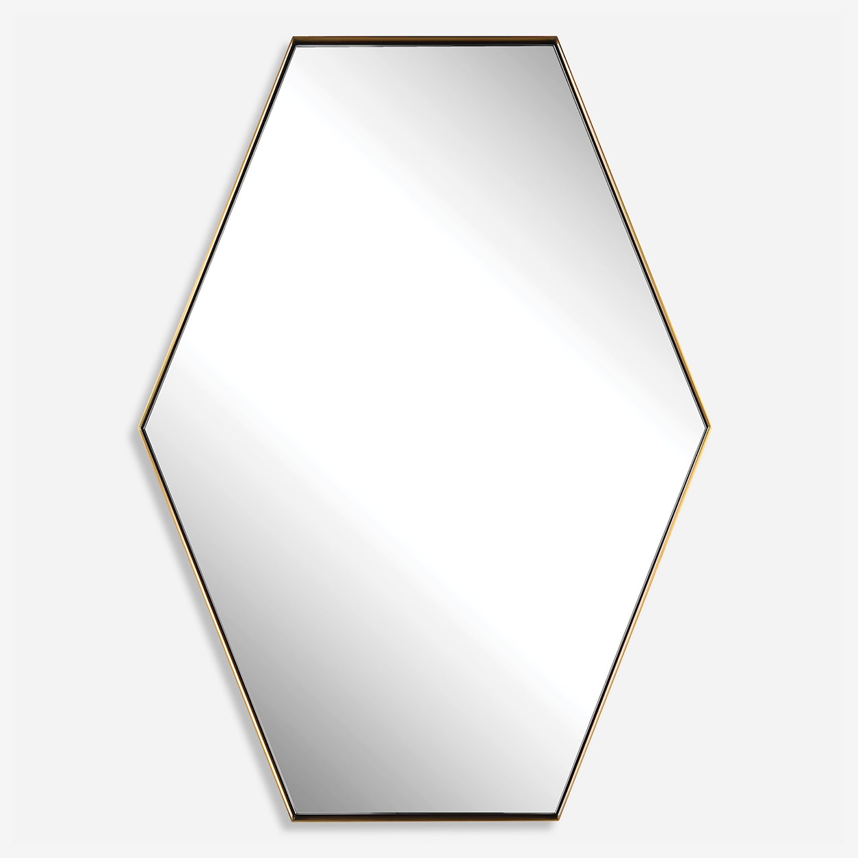 Uttermost Ankara Ankara Brass Hexagon Mirror