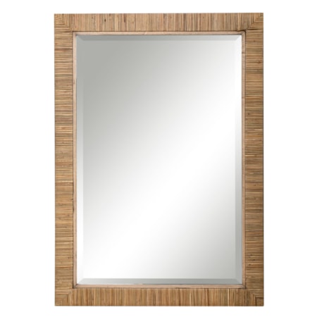 Cape Natural Rattan Mirror