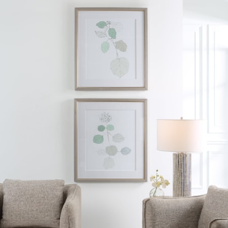 Botanical Framed Prints- Set of 2