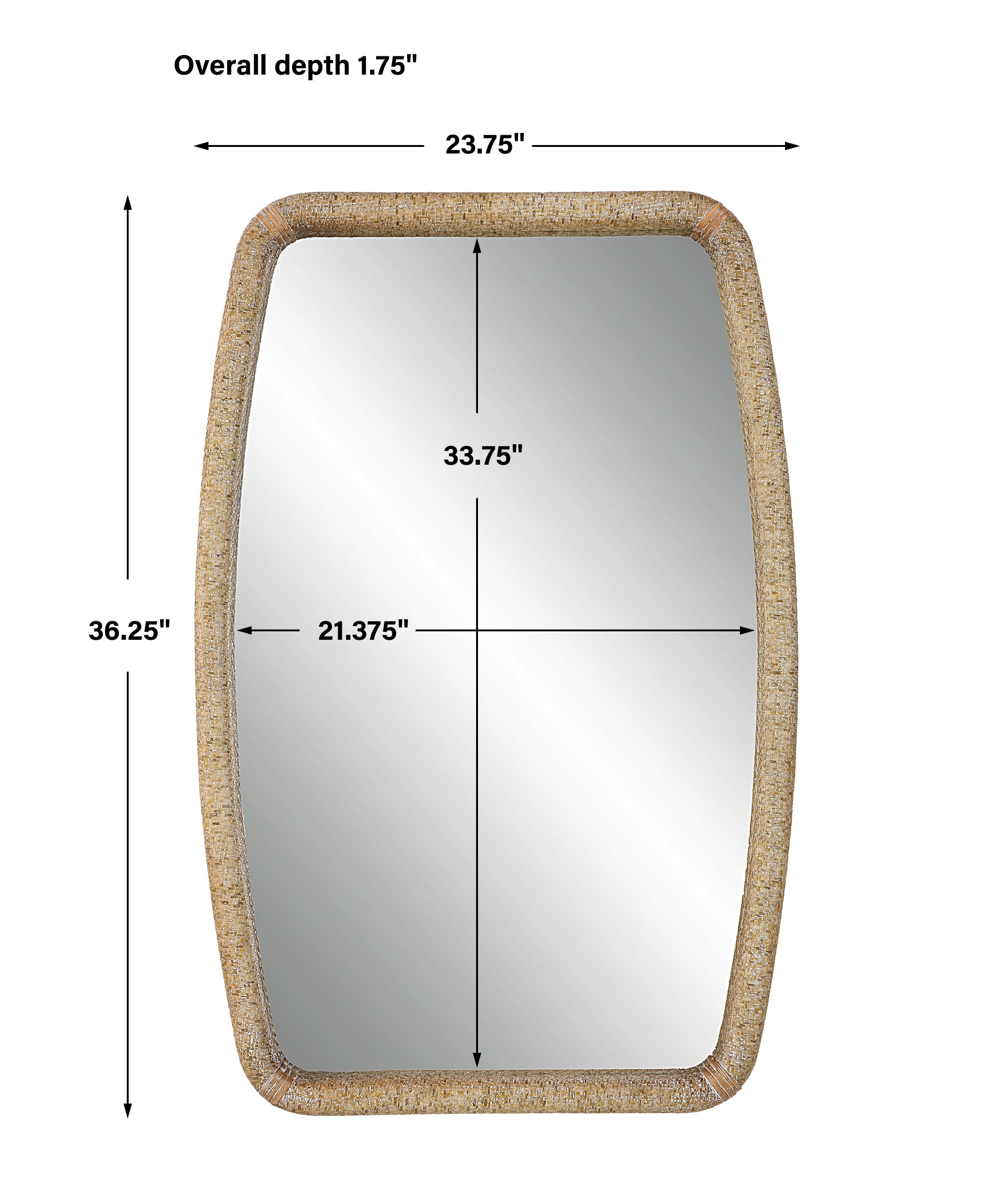 Uttermost Tiki Tiki Rattan Mirror