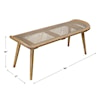 Uttermost Arne Arne Woven Rattan Bench