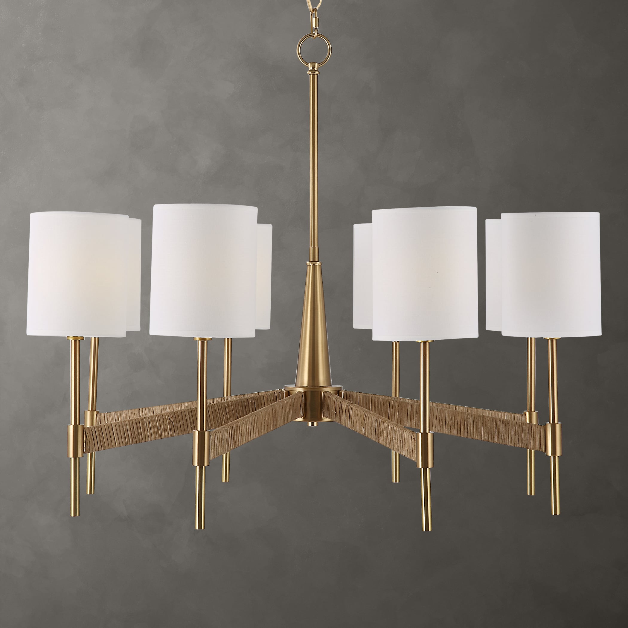 Uttermost Lautoka Lautoka Rattan 8 Light Chandelier