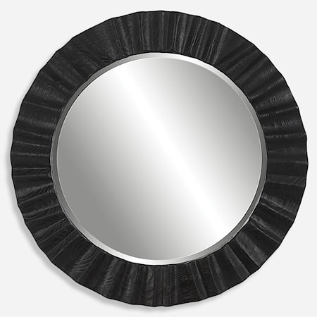 Caribou Dark Espresso Round Mirror