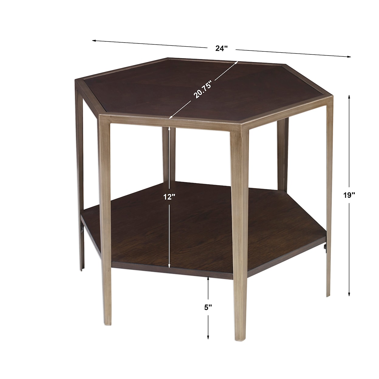 Uttermost Accent Furniture - Occasional Tables Alicia Geometric Accent Table