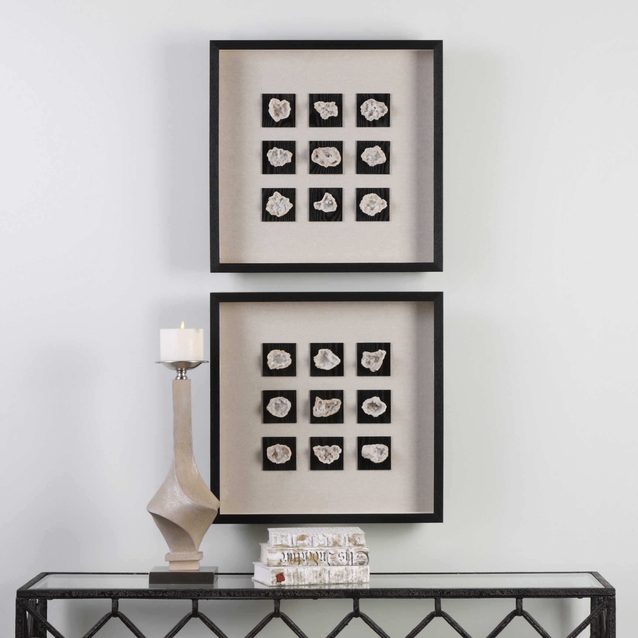 Uttermost Geode Geode Linen Shadow Box