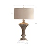 Uttermost Table Lamps Treneece Aged Pecan Lamp