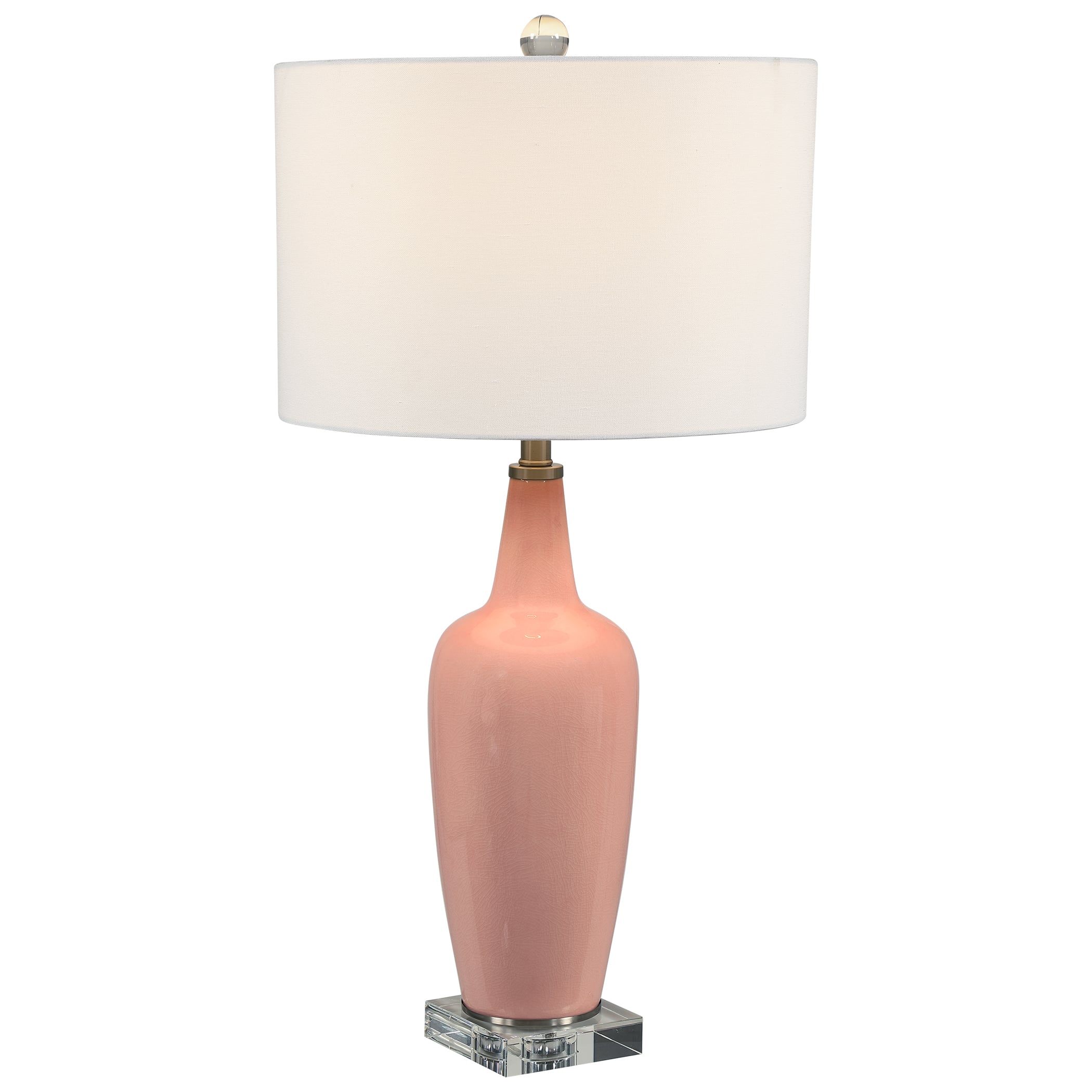 small pink bedside lamps