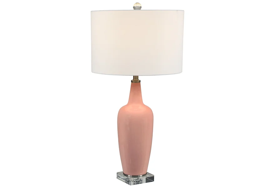 Table Lamps Light Pink Table Lamp by Uttermost at Esprit Decor Home Furnishings
