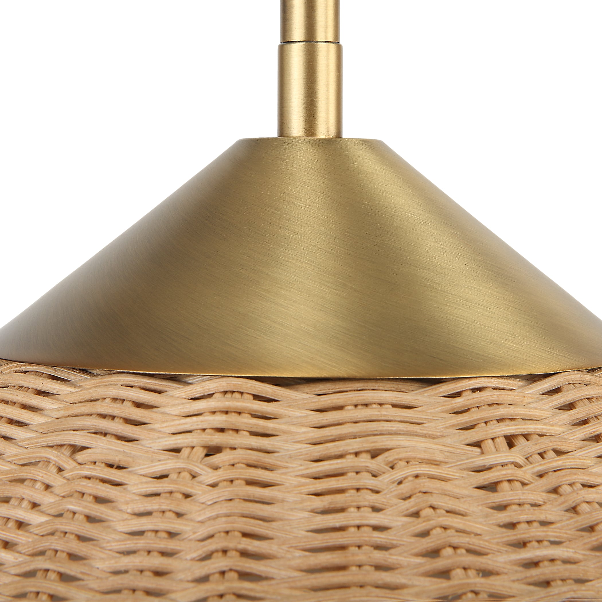 Phuvinh 1 Light Rattan Shade Pendant