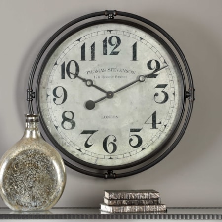 Uttermost Nakul Industrial Wall Clock