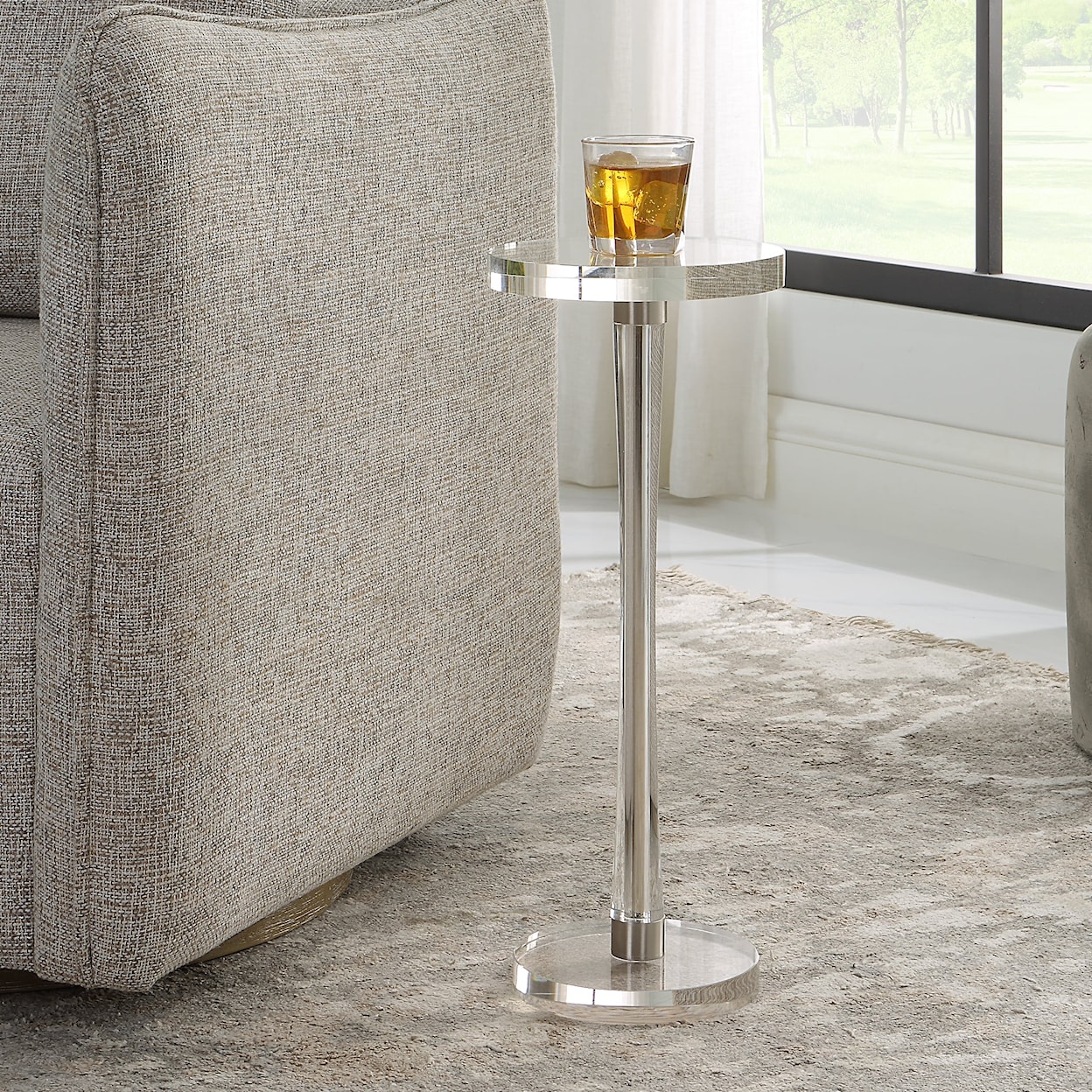 Uttermost Pria Pria Crystal Drink Table