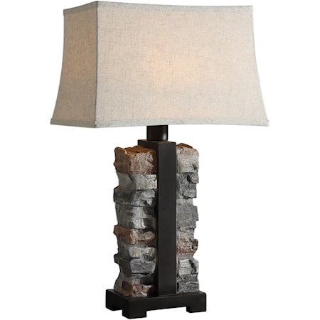 Kodiak Stacked Stone Lamp