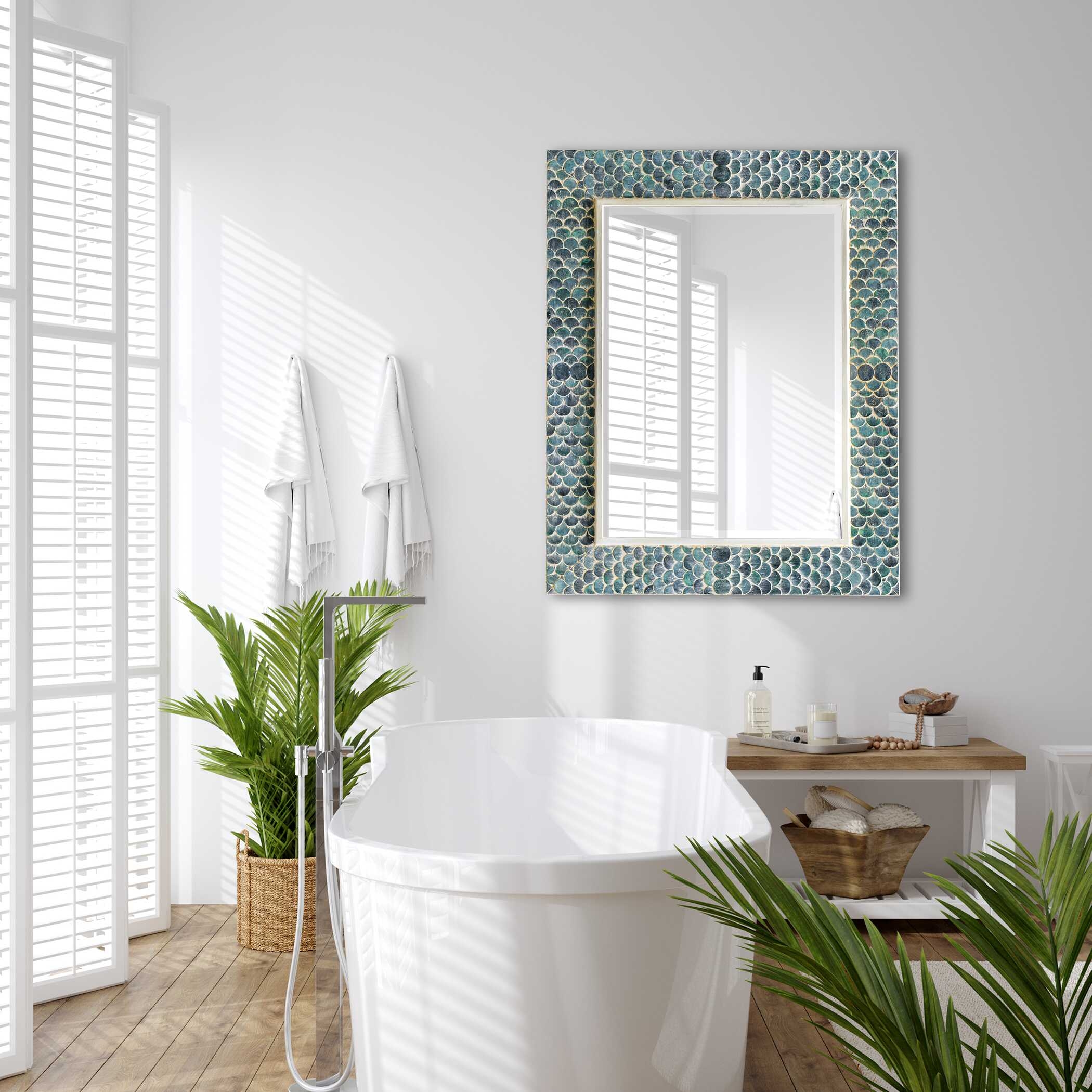 Uttermost Makaria Makaria Coastal Blue Mirror