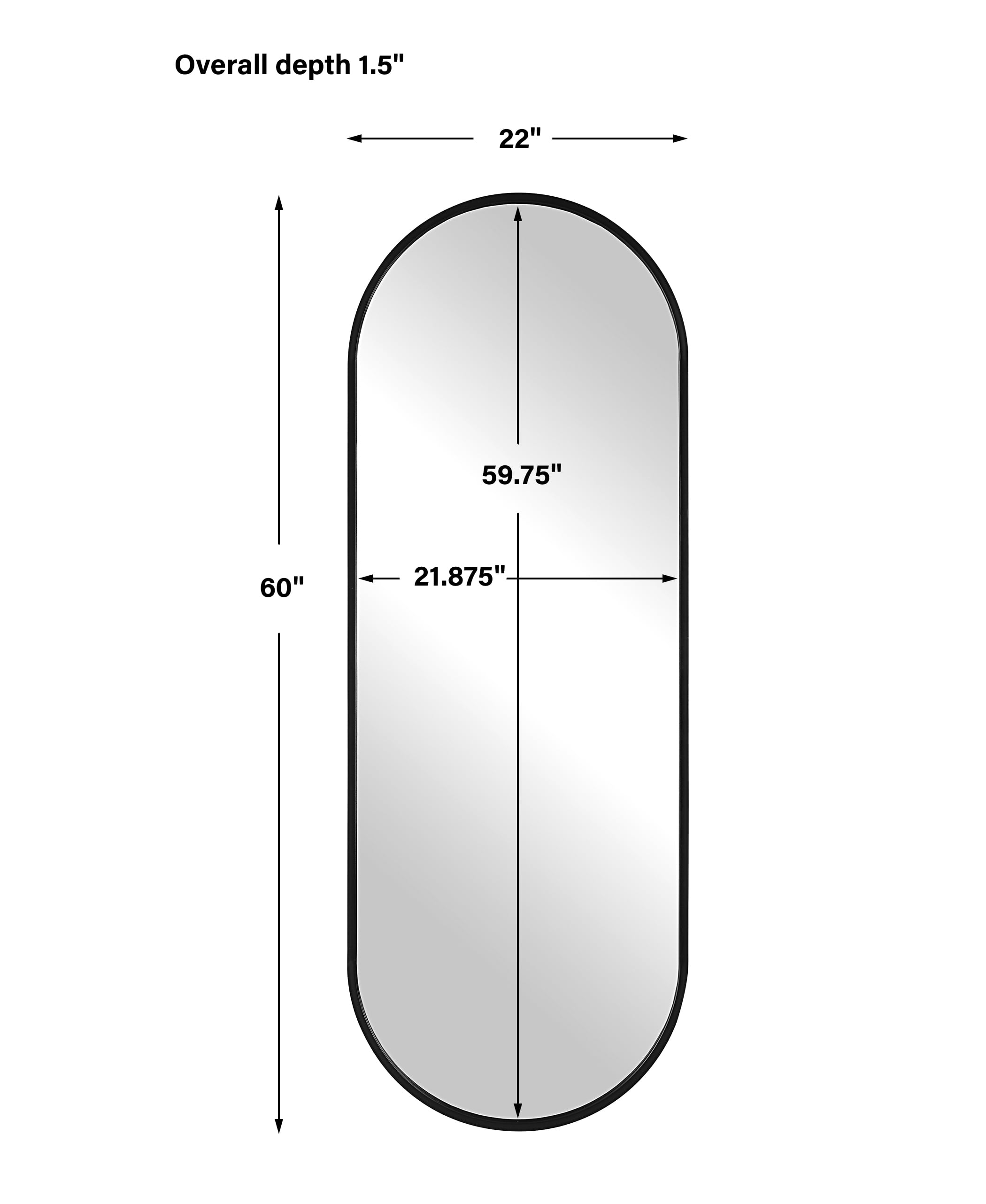 Uttermost Varina Varina Tall Black Mirror