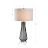 Uttermost Table Lamps Anatoli Charcoal Gray Table Lamp