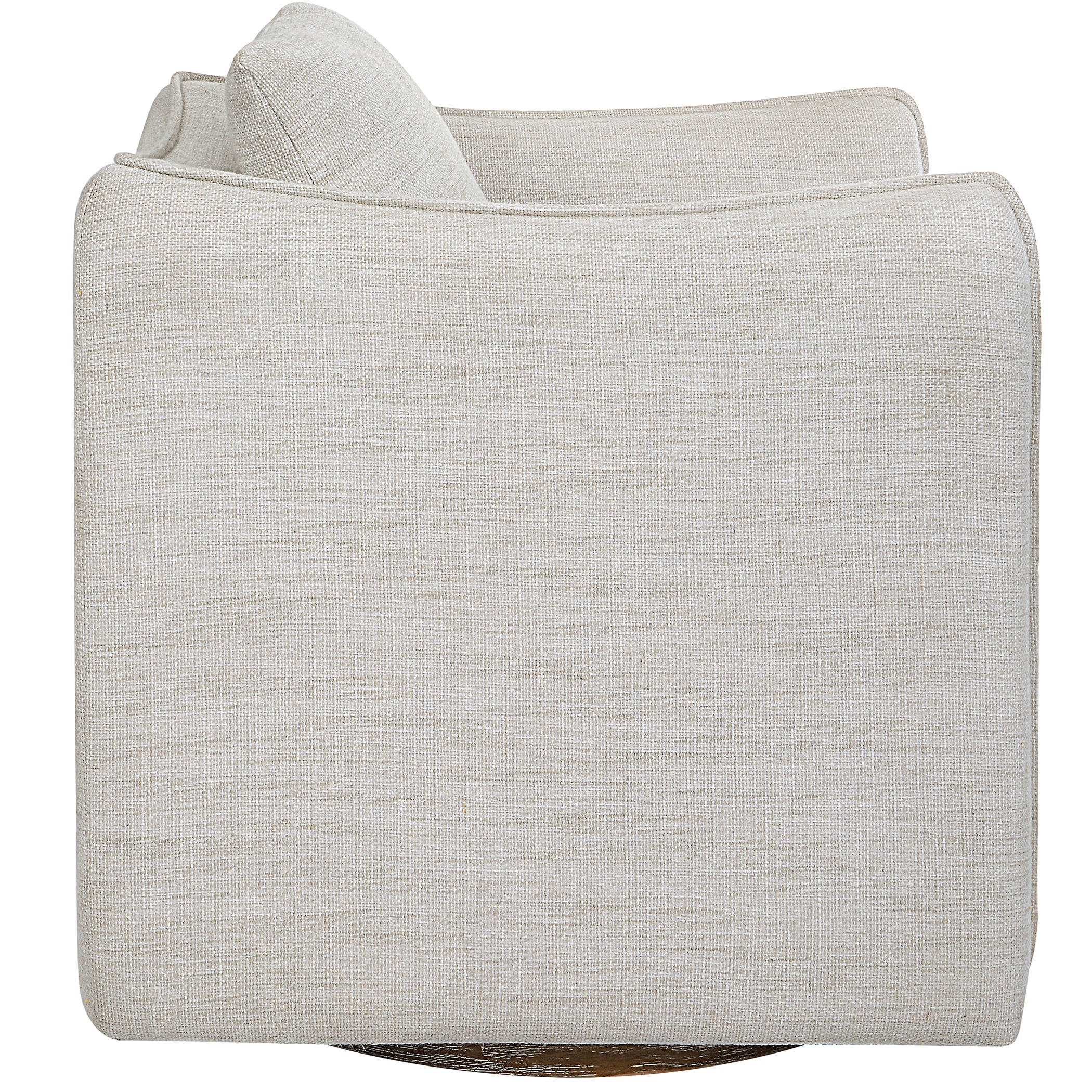 Corben White Swivel Armchair
