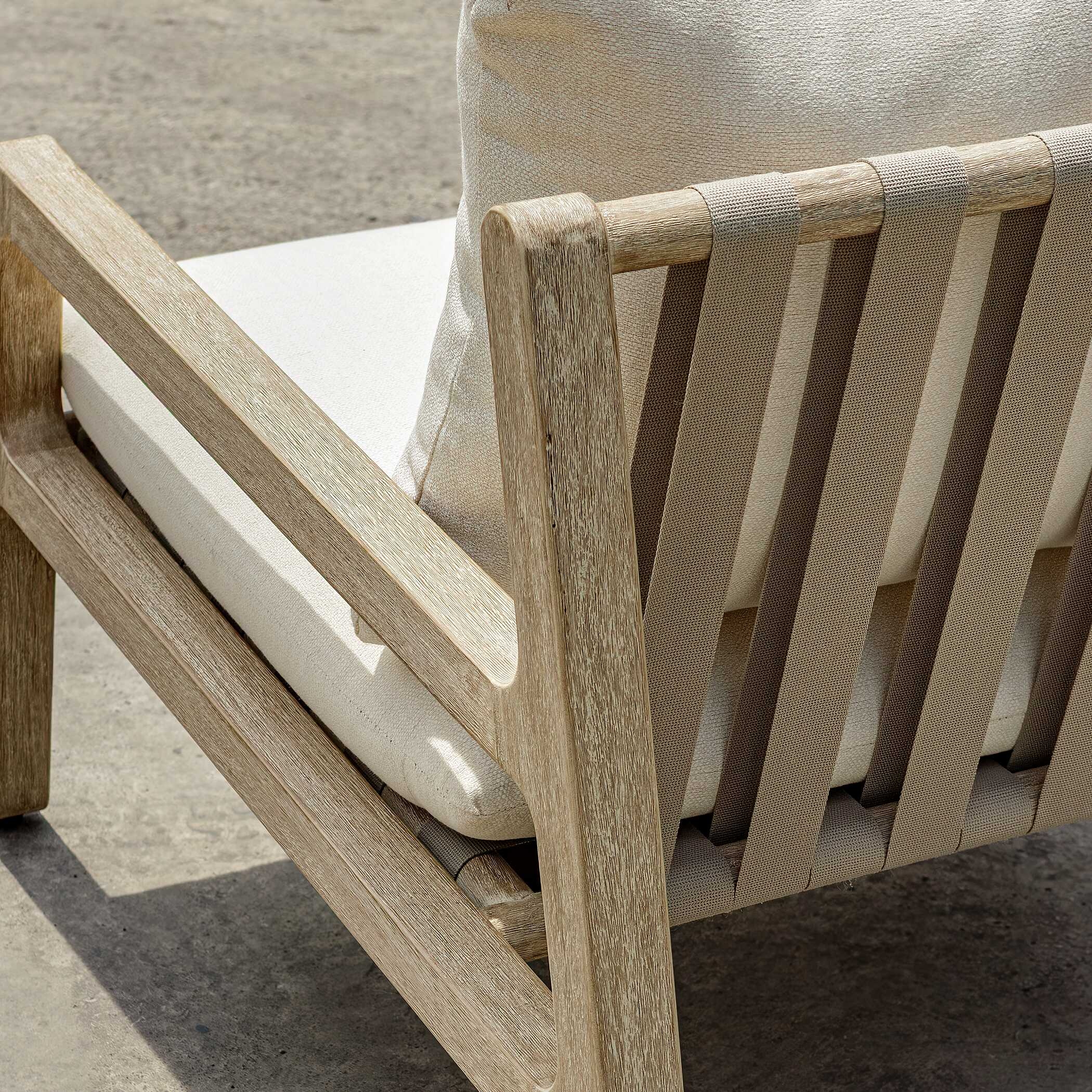 Uttermost Strapped Strapped Outdoor Lounge Chair