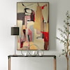 Uttermost Peaches Peaches Framed Canvas Abstract Art