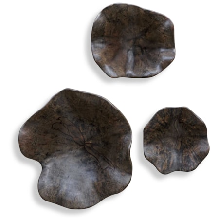 Two Wood Wall Décor In Mocha