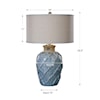 Uttermost Table Lamps Parterre Pale Blue Table Lamp